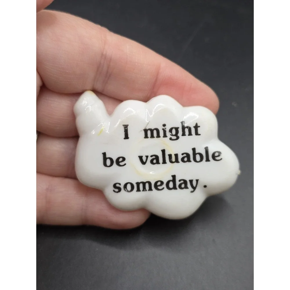 Plastic Phrase Bubble Fridge Magnet